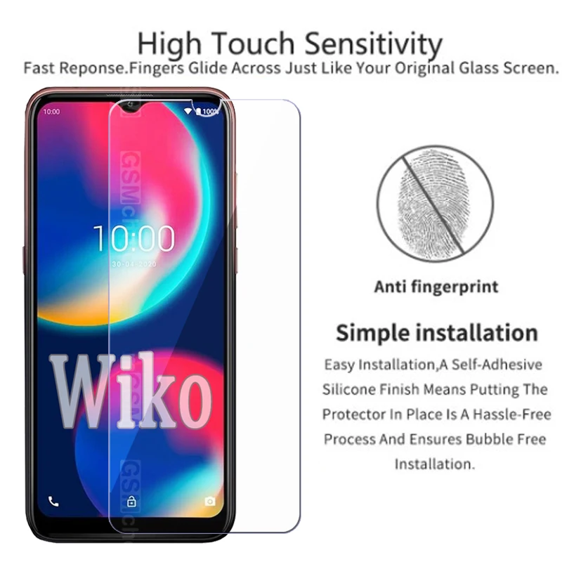 2-1Pcs Cover For Wiko Sunny5 Sunny4 View5 View4 View3 Pro Lite Plus Glass Film On Wiko View 4 3 Pro 5 Plus Sunny 5 4 Lite Glass