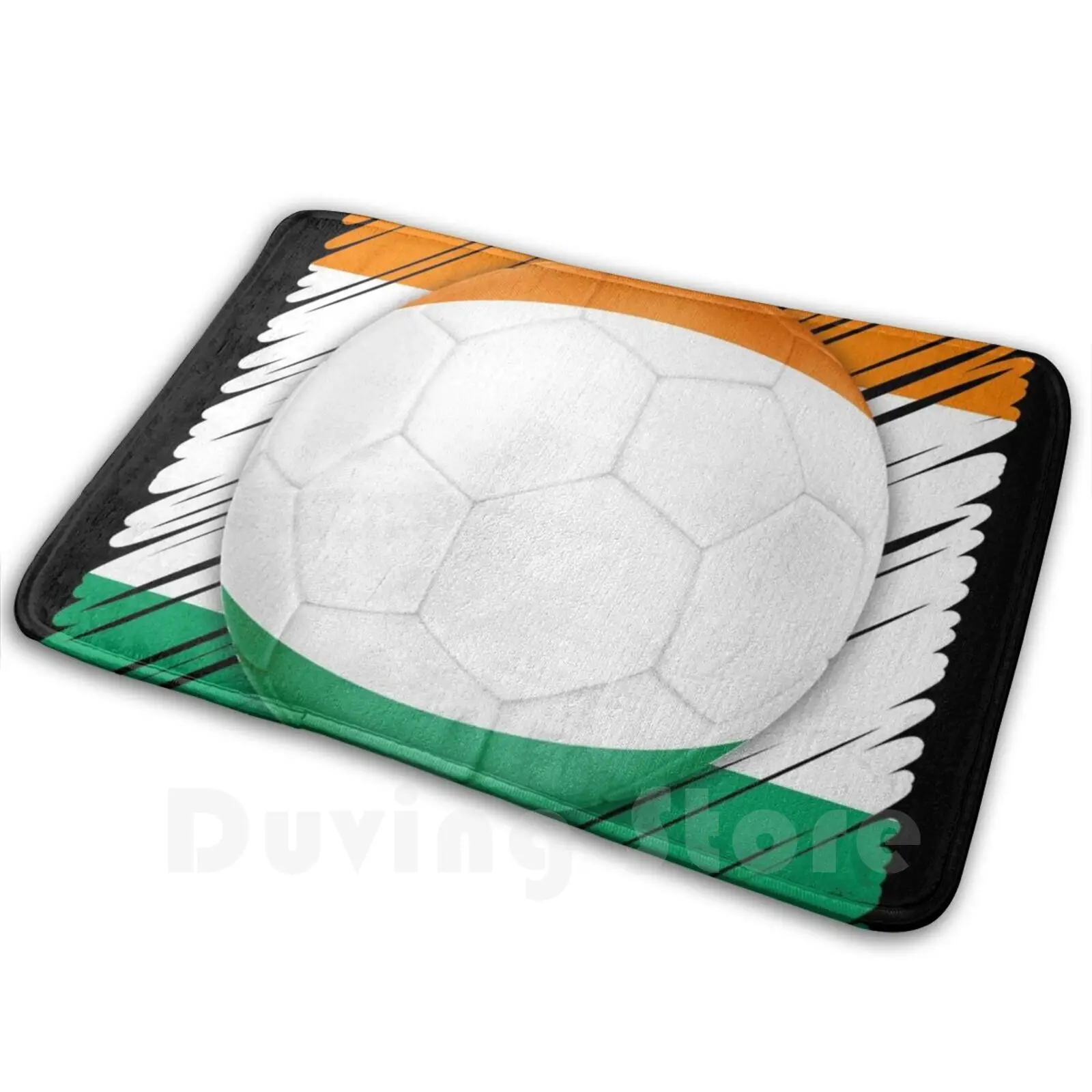 Ivory Coast Football Country Flag Carpet Mat Rug Cushion Soft Non-Slip C ? Te D Ivoire Ivory Coast Ivorian National Flag