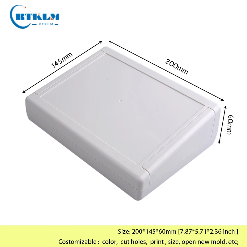 Wall mounting junction box  Plastic enclosure ABS plastic box  DIY electronic project case Custom shell 200*145*60mm