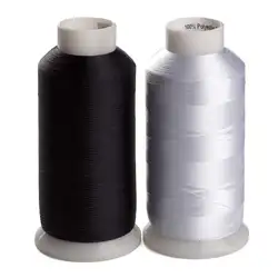 60WT bobbin fill thread with 10000m embroidery bottom thread white color black color bobbin thread for sewing/embroidery machine