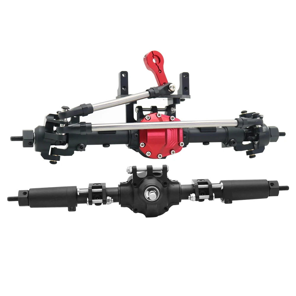 SCX10 II Aluminum Alloy CNC Front Rear Axle Set 30T/8T for 1/10 RC