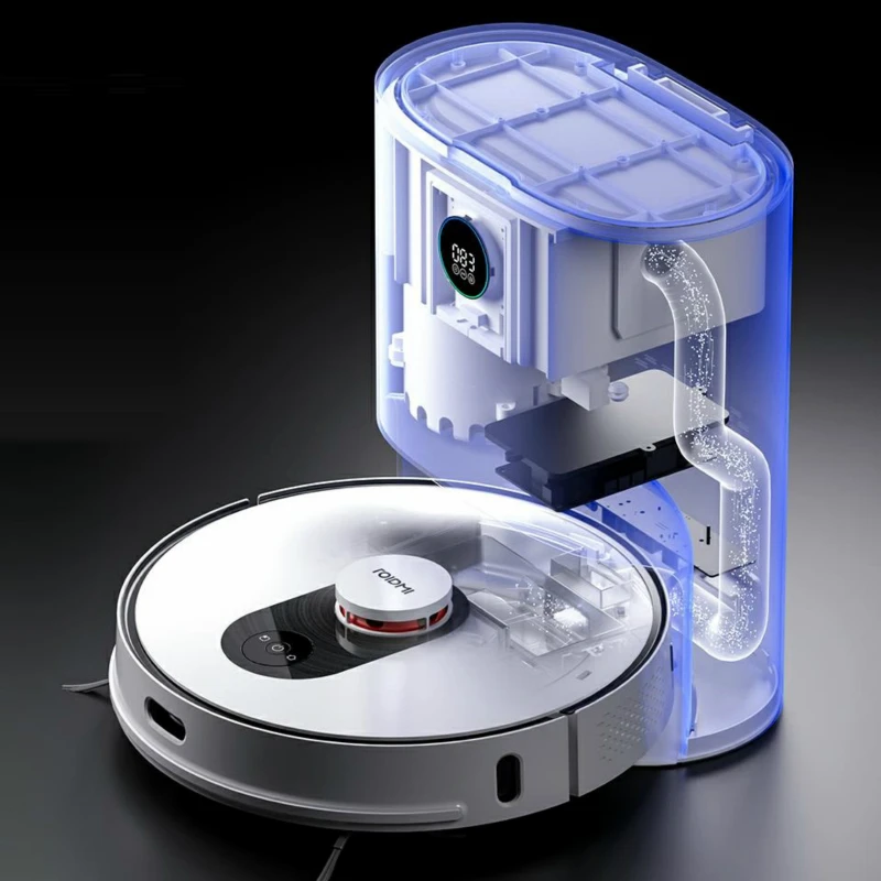 Roidmi-robô aspirador de pó e esfregão, versão global, com coleção inteligente de poeira, suporta assistente do google e aplicativo alexa