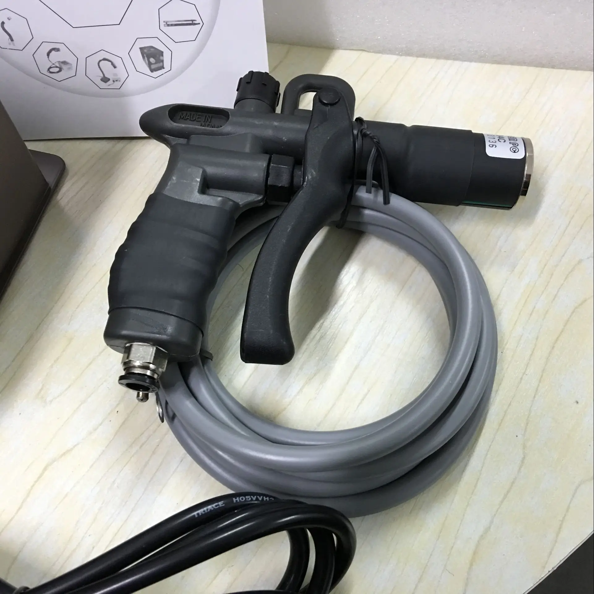 SL-004C 40-80PSI Ionizing Air Blower Static Eliminator ไฟฟ้าสถิต Precipitator ฝุ่นปืน AC 7.0KV แรงดันไฟฟ้าเครื่องกําเนิดไฟฟ้า