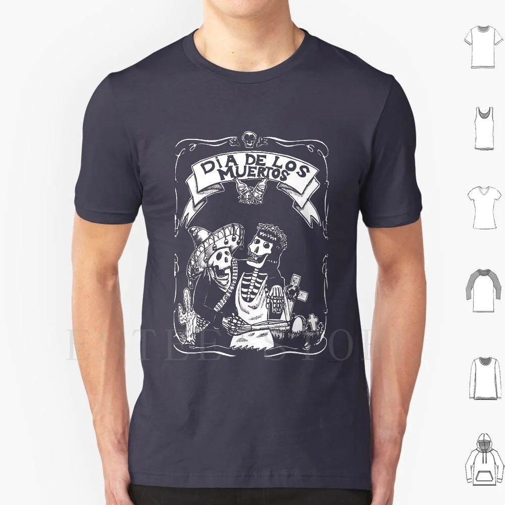 Dia De Los Muertos T Shirt Men Cotton 6xl Dia De Los Muertos Skeleton Skull Mexican Party Zombie Psychobilly