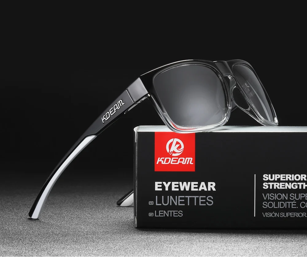 KDEAM Neue Polarisierte Sonnenbrille der Männer Platz Im Freien Photochrome Sonnenbrille Frauen Nicht-Slip Nase Pad Volle Zubehör Enthalten – Detail 23