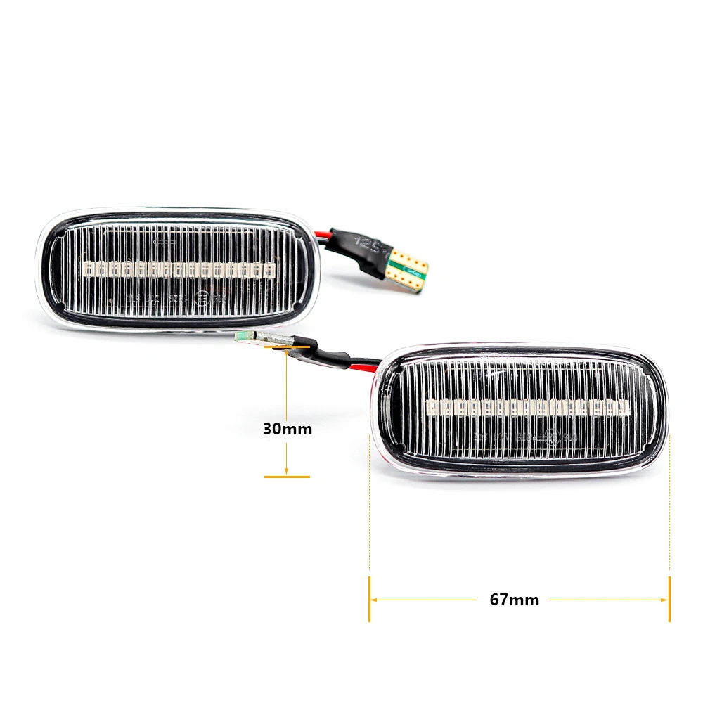 For Audi A3 S3 8L 2000-2003 A8 D2 1999-2002 TT 8N 2000-2006 Side Marker Repeater Indicator Dynamic Blinker LED Turn Signal Light