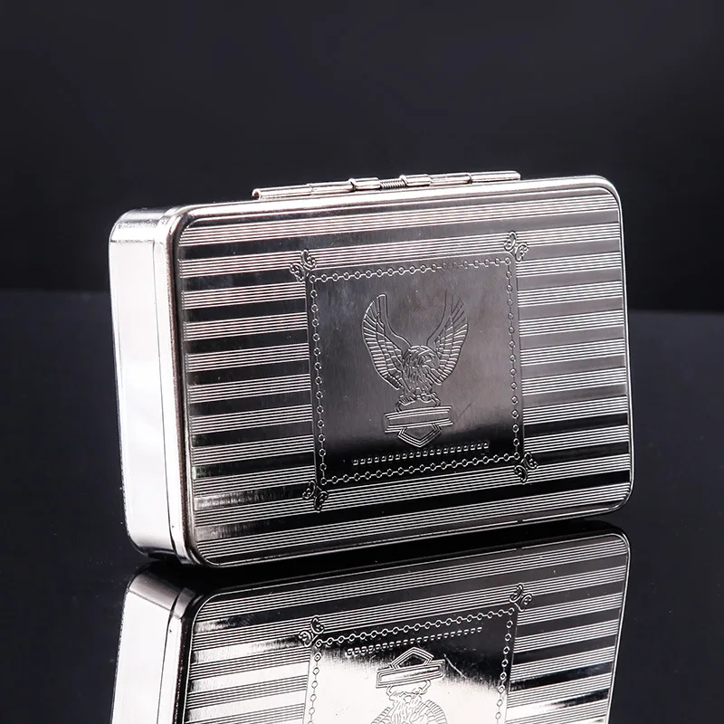 Pipe Tobacco Box Portable Moisture Tobacco Box Sealed Personality Metal Hand-rolled Tobacco Box Cigarette Case