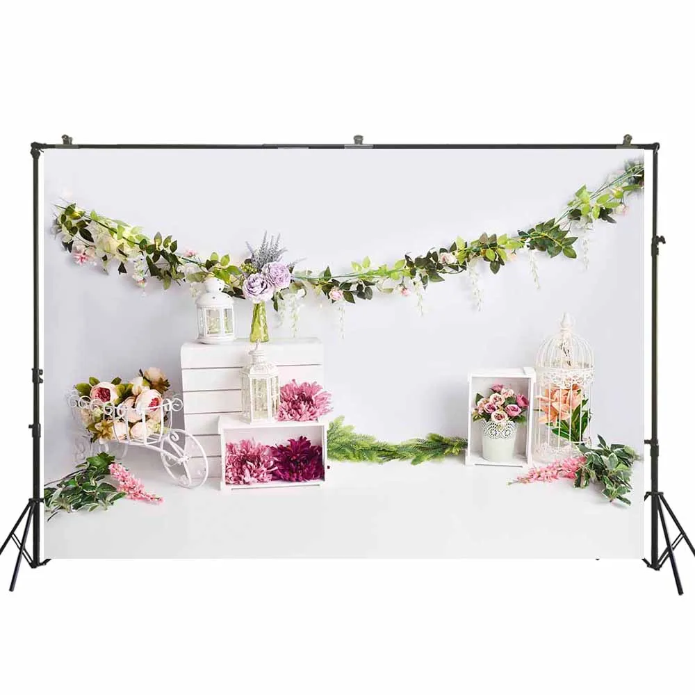 

Newborn Baby Floral Photography Backdrops Flower Photographic Studio Photo Background Birthday Decorations Prop W-4768