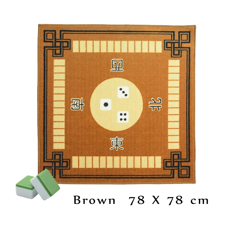 Eliminate Sound Mahjong Table Cloth For Family Party Size 76x78cm Poker Board Game Anti-skid Talbe Mat Blanket Q-240