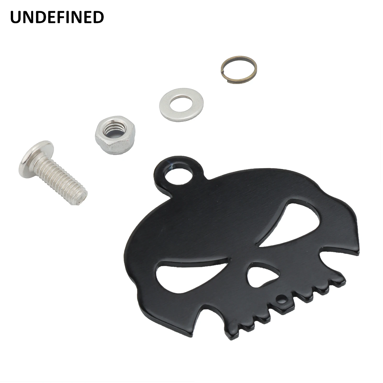 Motorcycle Skull Head Bell Holder Hanger Mount Bolt & Ring Included For Harley Sportster Softail Touring for Honda Universa