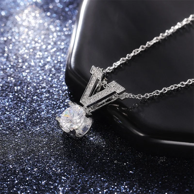 CAOSHI Temperament Lady Wedding Necklaces with Brilliant Crystal Trendy Women Engagement Accessories All Match Trend Jewelry