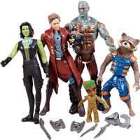 Star Lord Groot Gamora Drax The Destroyer Rocket Raccoon Action Figure Toy Kid 5Pcs/set