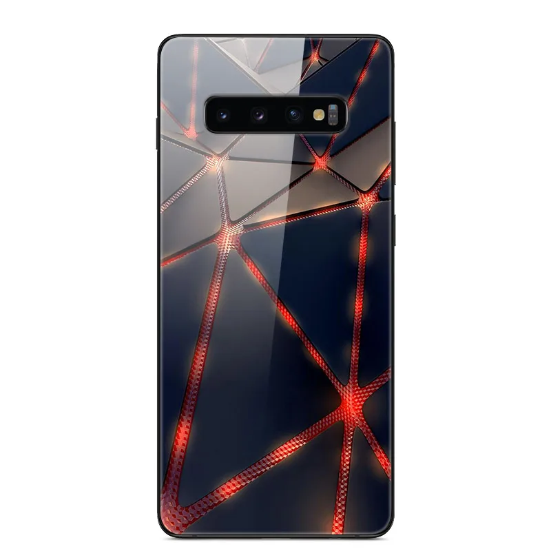 For Samsung S10 Plus Case Tempered Glass Hard Phone Back Cover coque For Samsung Galaxy S10E S 10 5G S10plus bumper cases capa