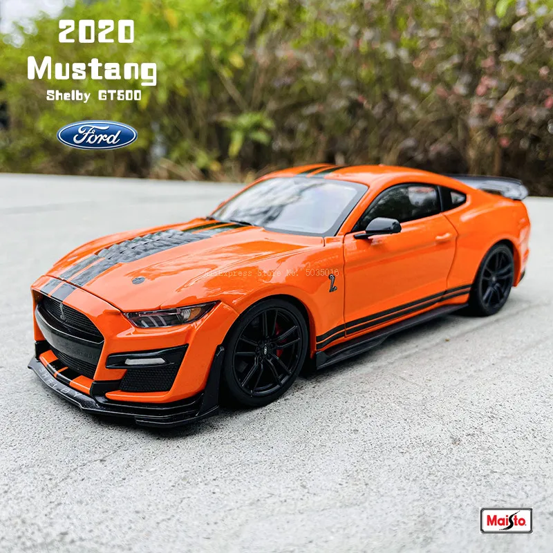 Maisto 1:24 Новая модель автомобиля Ford 2020 Mustang Shelby GT500 из сплава, коллекция украшений ручной работы, игрушечный инструмент, подарок,