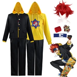 SK8 the Infinity Anime przebranie na karnawał Reki Kyan Cosplay bluza z kapturem jednolity garnitur bluza kurtka płaszcz peruka impreza z okazji Halloween strój