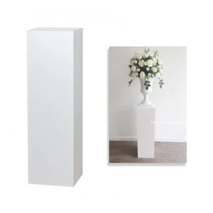 

80cmtall6pcs)Wholesale Large Acrylic Round Cylinder Plinth stand white acrylic display plinth for Exhibitions Events Weddings