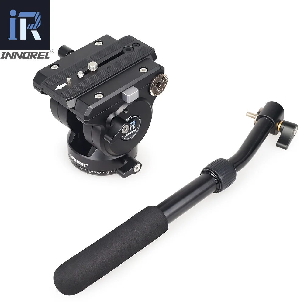 Flagship H90 All CNC Tech Video Fluid Head 15kg load Hydraulic Damping adjustable Monopod Tripod Heads for Manfrotto 501PL