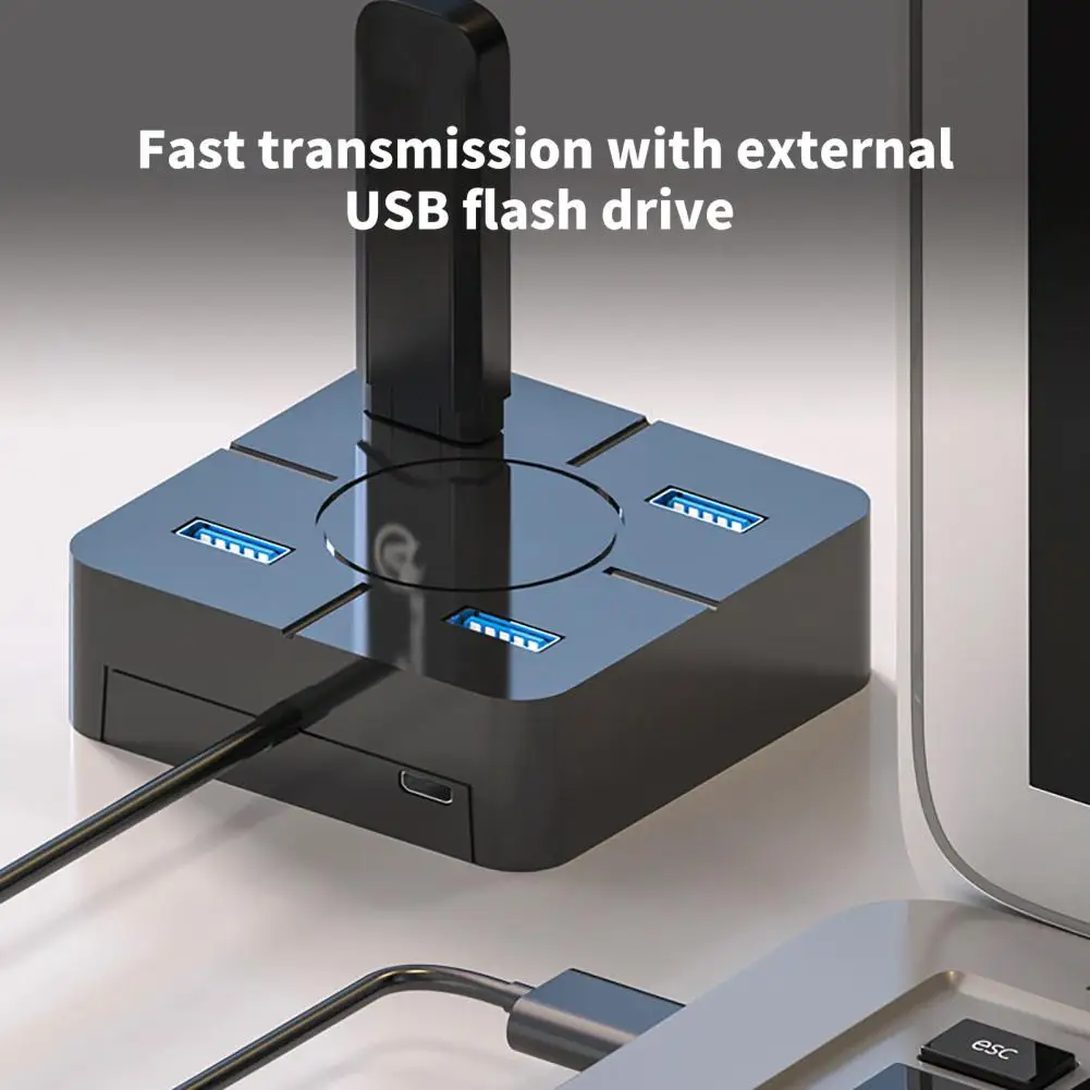 แท่นวางเข้ากันได้กับสาย Hub 4 In 1 USB2.0 Docking Stand