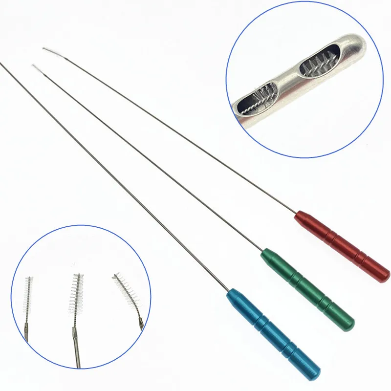 

Liposuction Cleaning brush Fat Stem Cell Liposuction cannula cleaning cannula brush 3pcs/set