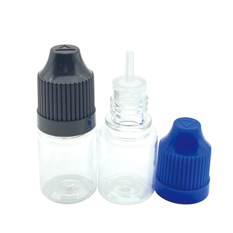 

350pcs 5ml PET Plastic Dropper Bottle For Essential Oil Container Clear Eye Liquid Needle Tip Vial Empty Storage Jar