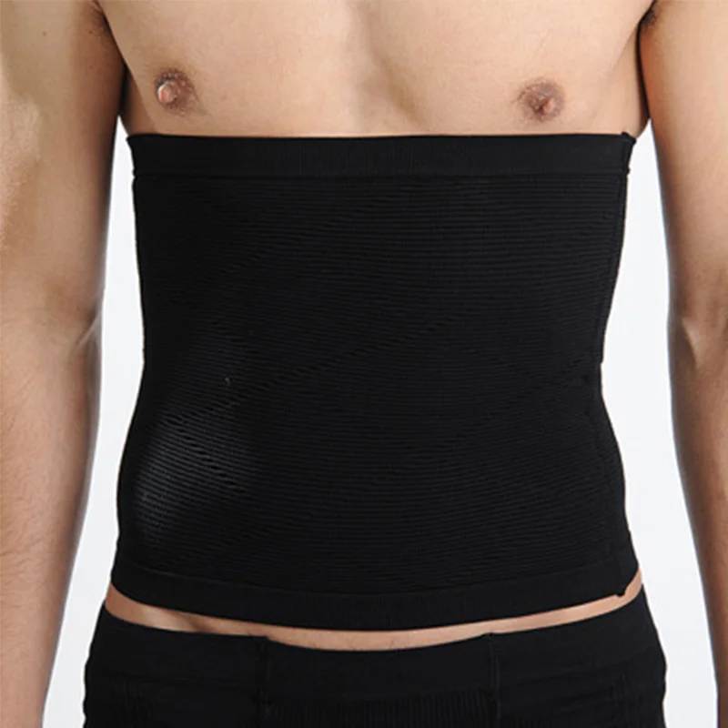 Men Slimming Waist Trimmer Belt, Hot Corset Beer Belly Fat Cellulite Burner Tummy Control Stomach Girdle Body Shaper