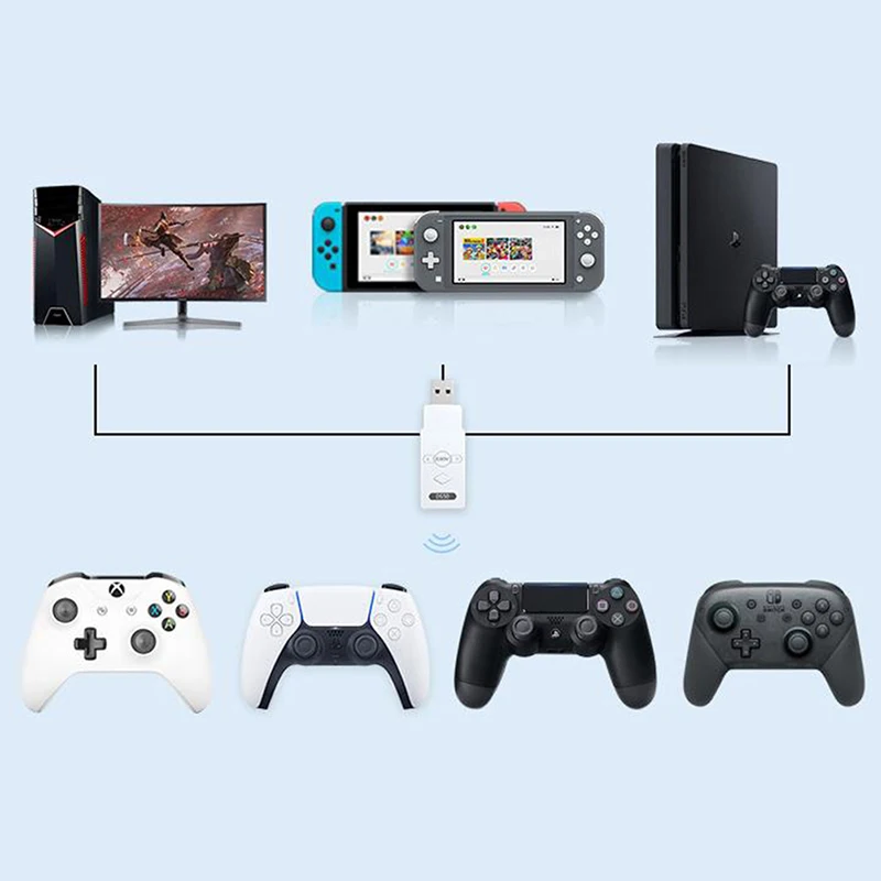 Coov DS50 for PS5 Controller to for PS4/Nintend Switch/PC Adapter Multi Player Games Easily on for PS4 and for Switch Consoles