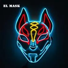 Neon Fox Mask for Cosplay and Party #3