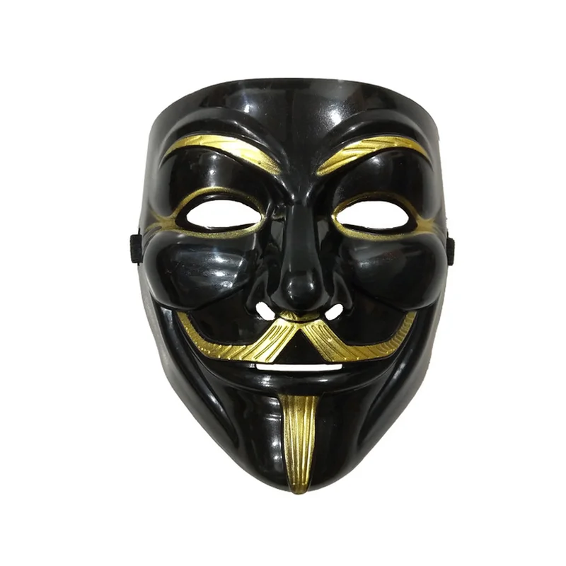 V for Vendetta Mask Multiple Colour Cosplay Mask Anonymous Movie Guy Fawkes Halloween Masquerade Party Smile Mask Joker Mask
