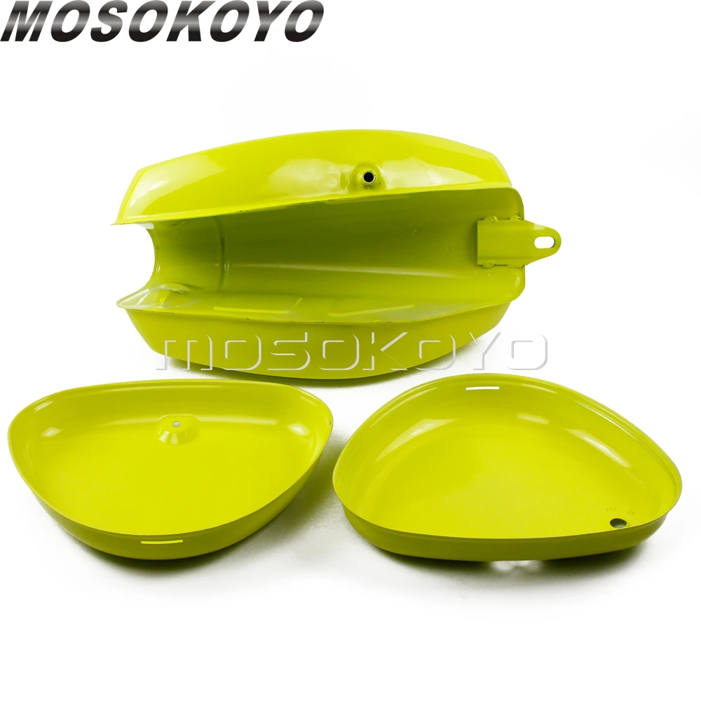 3pcs Motorcycle Oil Gas Fuel Tank with Left and Right Side Cover for Simson S50 S51 S70   （200200）