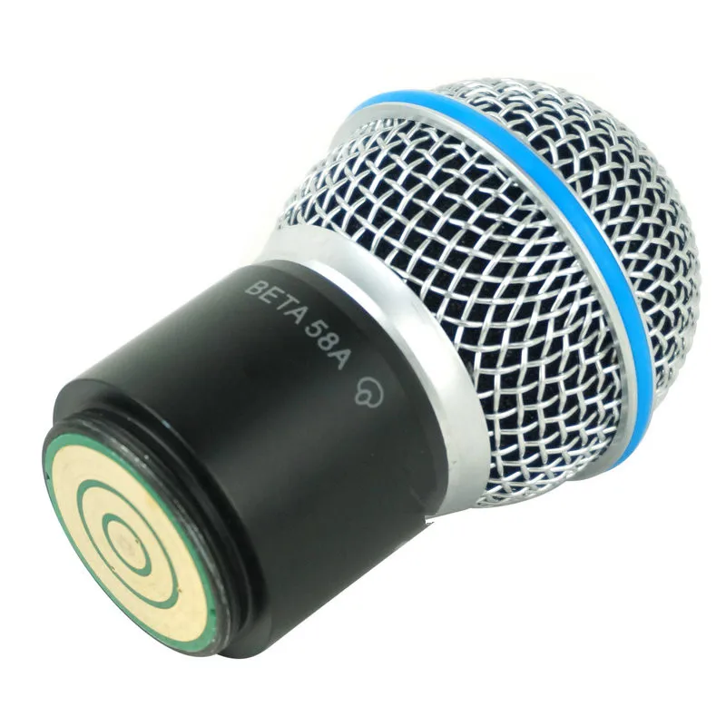 New Replacement Ball Head Mesh Microphone Grille with capsule for PGX24 SLX24 BETA58 SM 58 Wireless Microphone