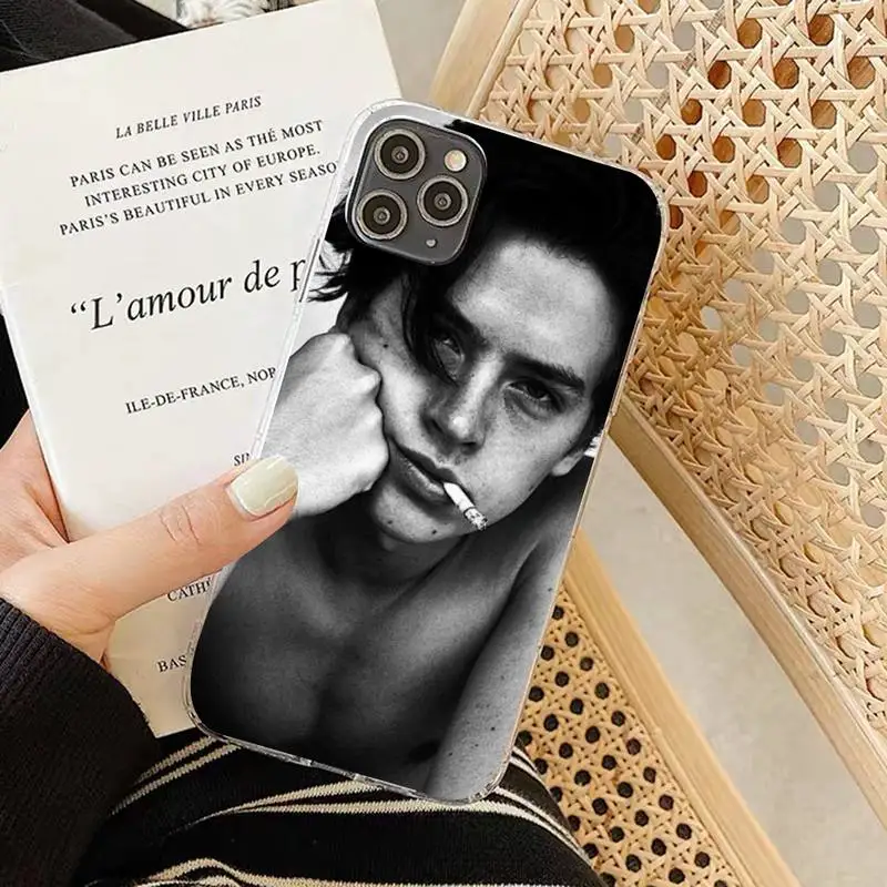 American TV Riverdale Series Cole Sprouse Soft black Phone Case for iphone 13 8 7 6 6S Plus X 5S SE 2020 XR 11 12 pro XS MAX