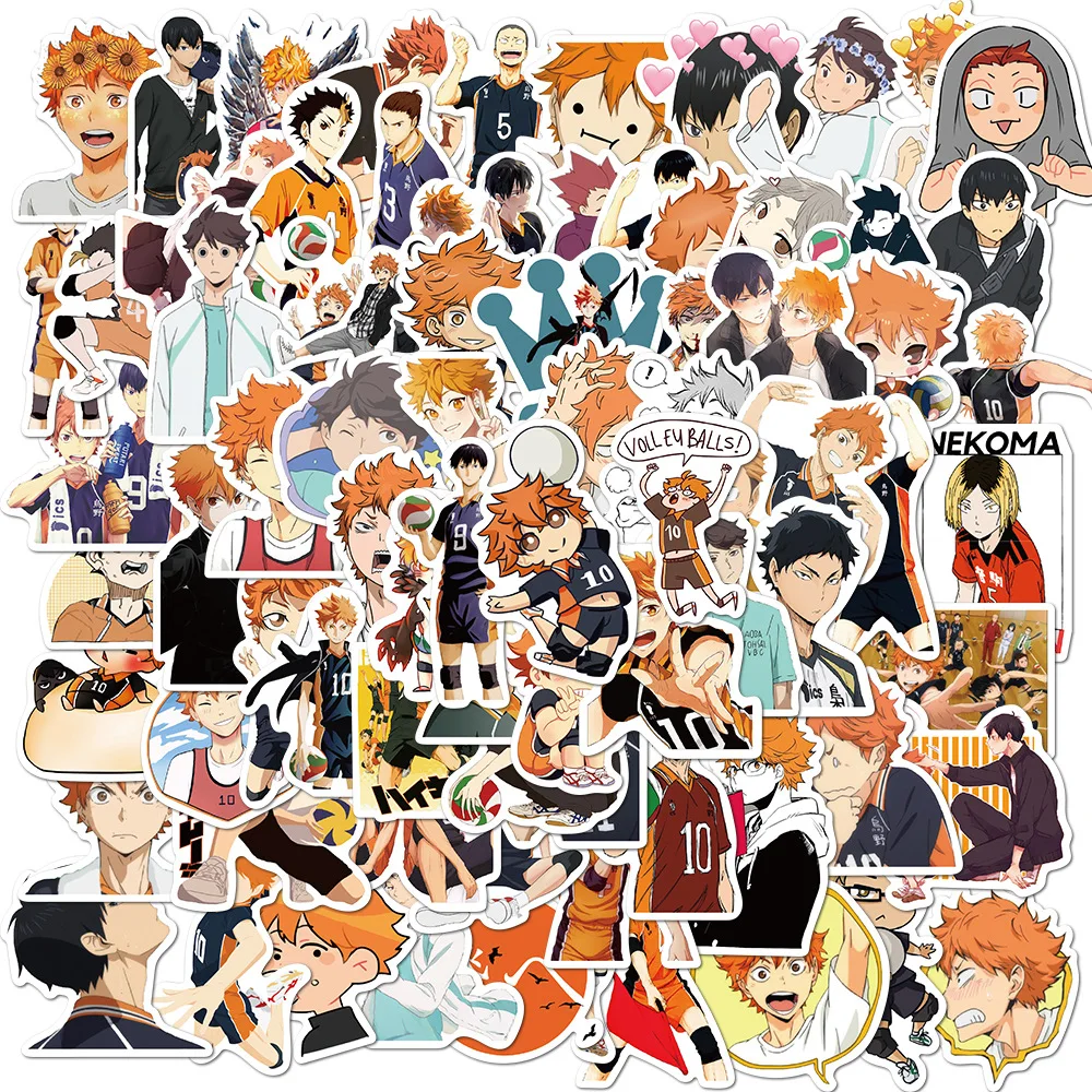 Pegatinas bonitas de Anime japonés, Haikyuu HinataShoyo KageyamaTobio álbum de recortes DIY diario planificador haikyuu pegatinas Papelería para