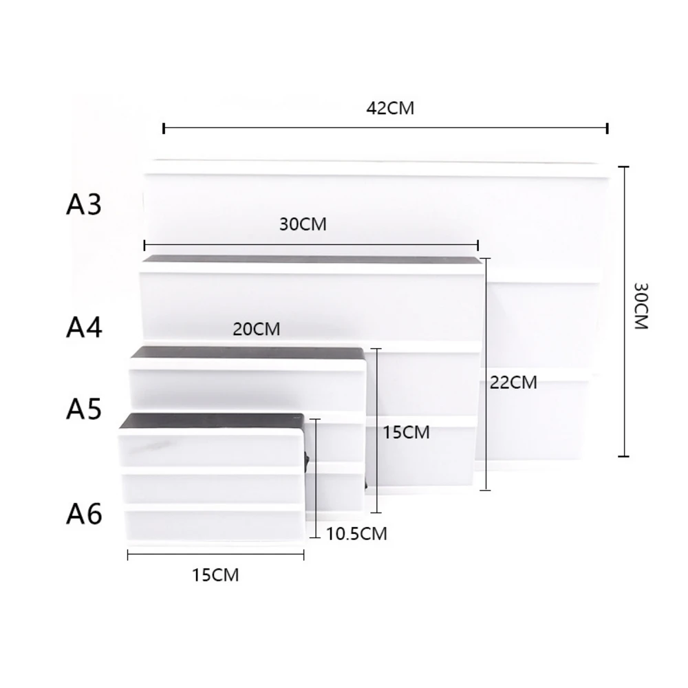 Caja de luz nocturna para cine, lámpara de combinación LED de tamaño A4, A5 y A6, color negro y colorido, tarjetas con letras, USB, batería AA,