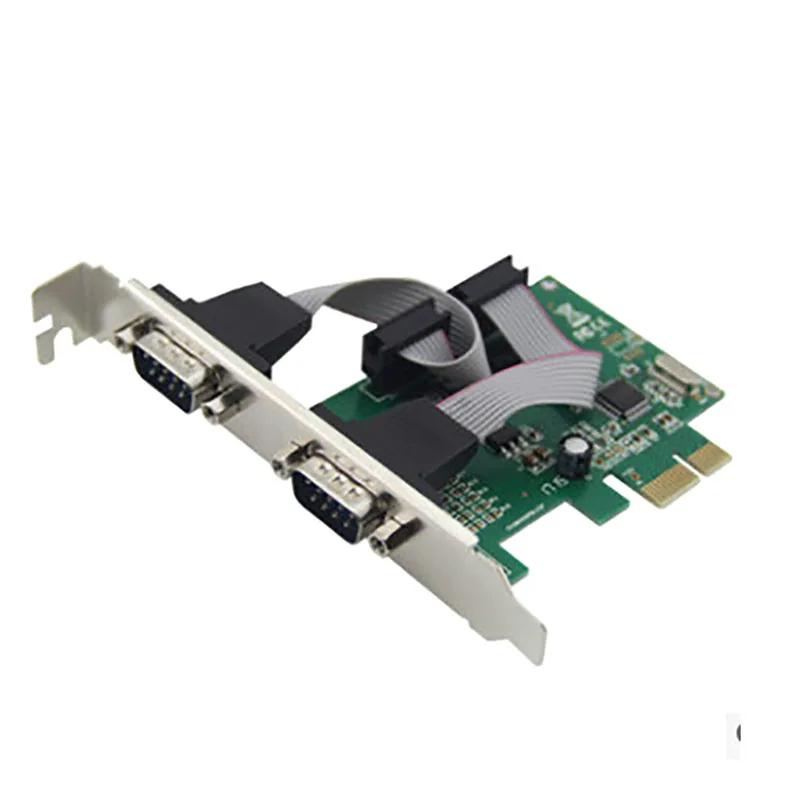 RS232 Communication Serial Card DB9 Serial PCI-E Extension 2 Serial Card