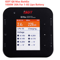 ISDT Q8 Max BattGo 1000W 30A High Power Battery Balance Charger FPV Discharger for 1-8S Lipo Battery FPV Drone Quadcopter DIY