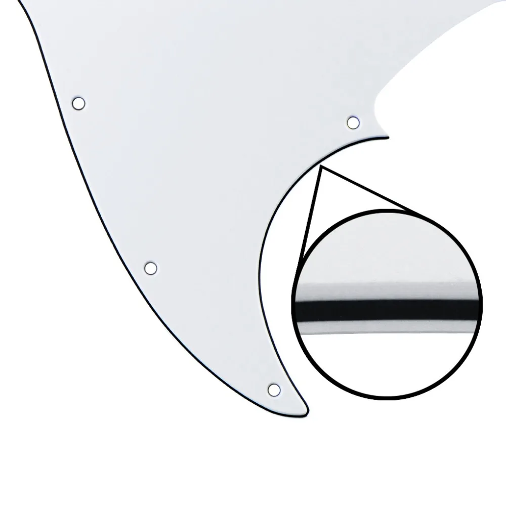 4 String Jazz JB Bass Guitar Pickguard 10 Hole Black 3 Ply Scratch Plate Standard J Bass Pick Guard Various Colors