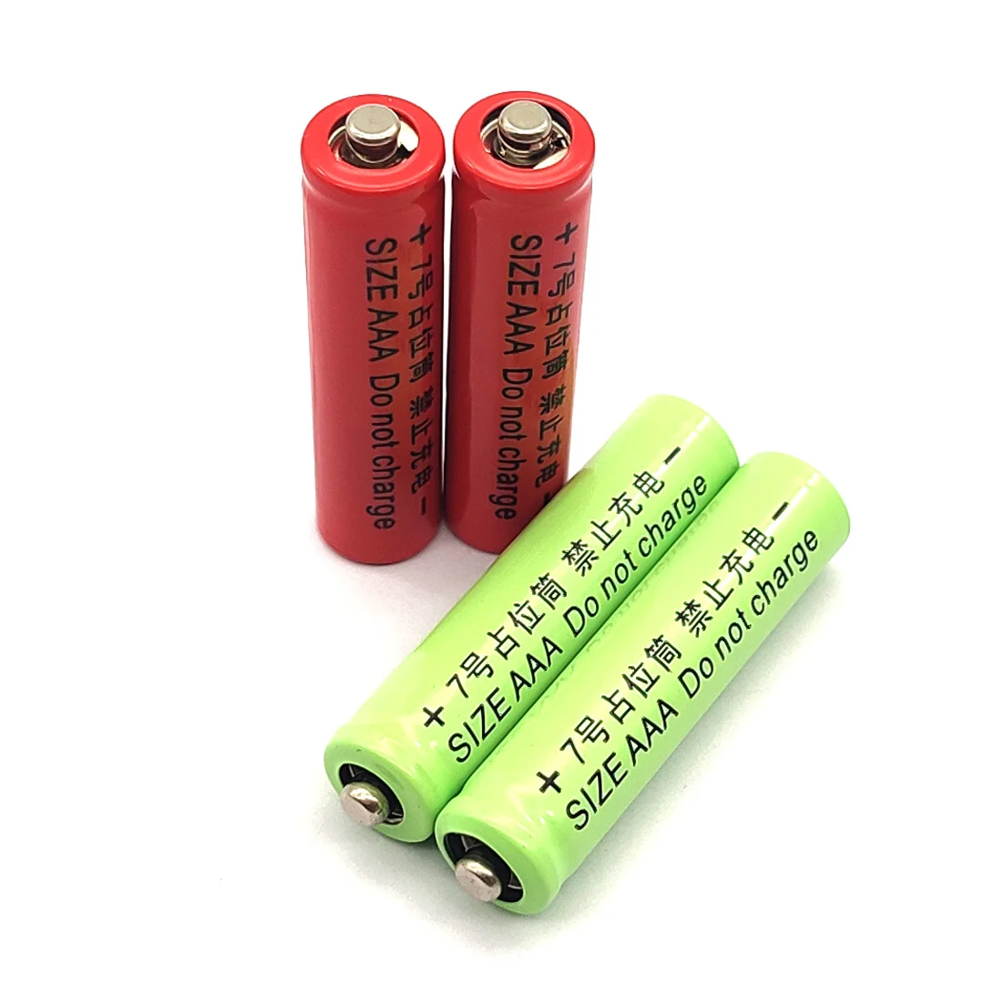 5Pcs AAA Size Dummy Fake Battery Setup Shell Placeholder Cylinder Conductor