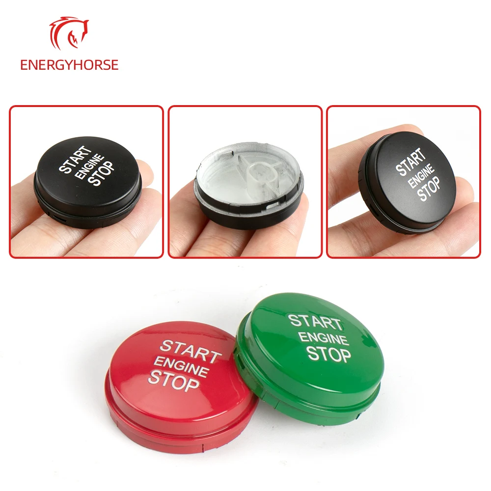 Car Start Stop Engine Button Switch Cover For Land Range Rover Car One-key Start Button Engine Ignition Switch Cover 2010-2012