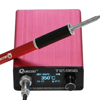 Quick Verwarming T12 Soldeerstation Elektronische Lassen Ijzer 2021 Nieuwe Versie T12 Oled Digitale Soldeerbout T12-956 Quicko
