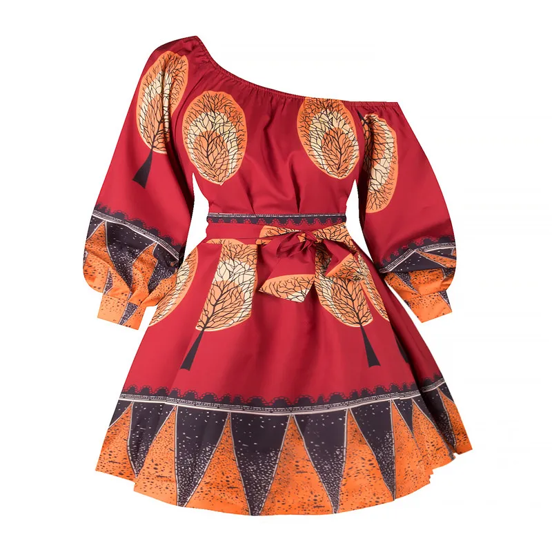 Robe Dashiki Vintage pour Femme, Imprimée, Sexy, pour Soirée, Vêtement Africain, Été 2022