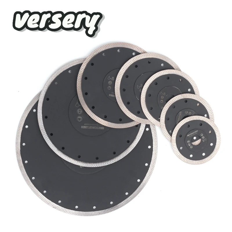 Versery Bore 22.23mm 105-300mm Hot Press Sintered Diamond Saw Blade Disc Cutting Tool For Tile Marble Ceramic Grainite Porcelain