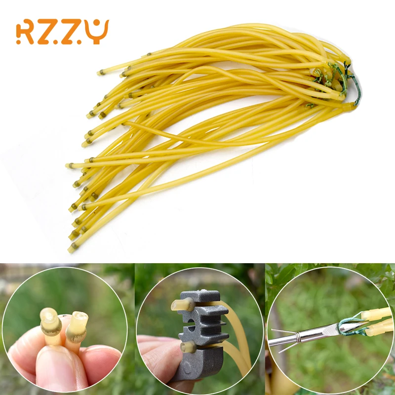 

3/6/9/12 Pcs Slingshot Hunting Two-card Round Natural Latex Rubber Bands for Fishing Shooting Outdoor Entertainment Accessories