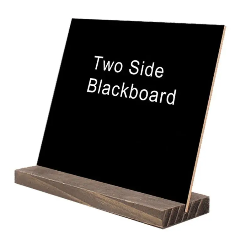 

1Set Tabletop Chalkboard Double Sided Blackboard Message Board Children Kids Toy 19QA