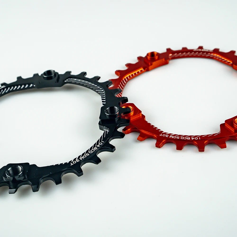 ZRACE Chainrings Chainwheels BCD104, 30T, Narrow Width Tooth AL7075 CNC for MTB