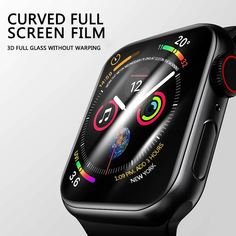 Screen Protector For Apple Watch 45MM 44MM 41MM 38MM 40MM 42MM Full Tempered Film for iWatch Series 8 7 6 SE 5 4 3 Not Glass view 6