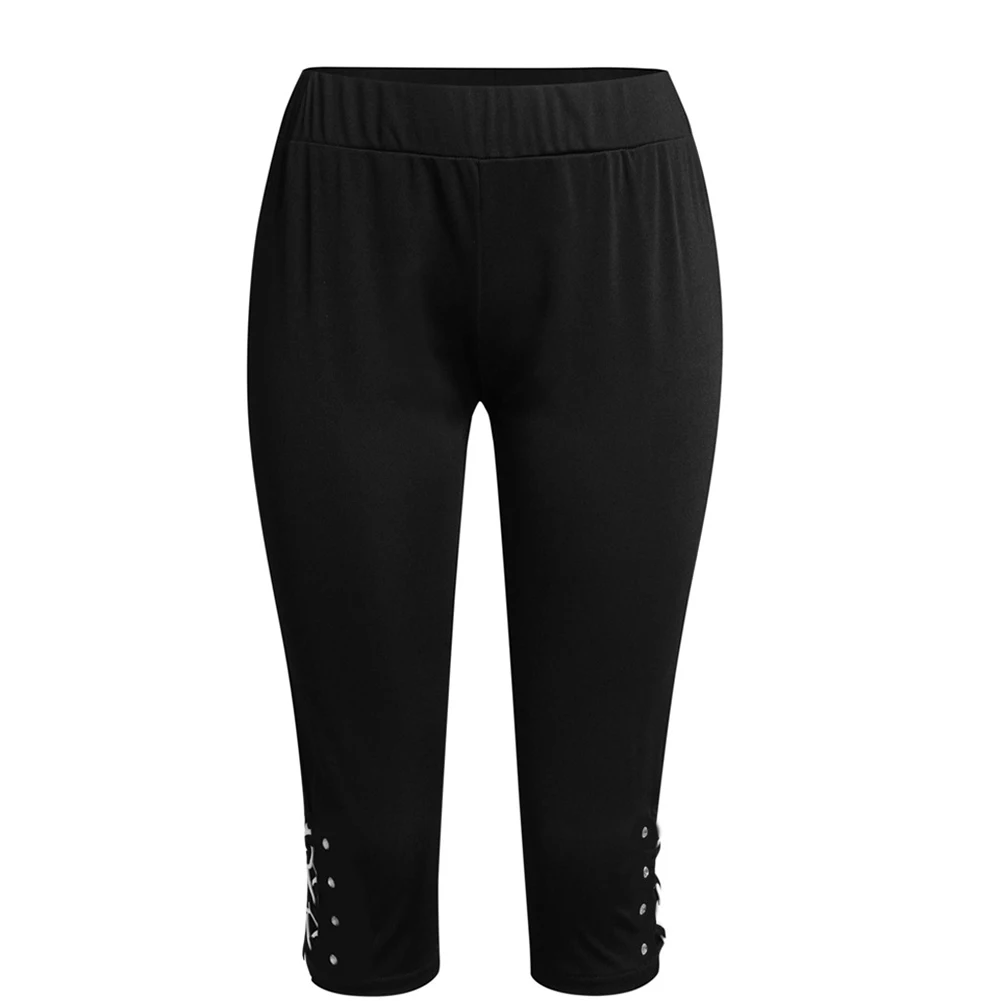 Legginsy damskie letnie spodnie w połowie łydki legginsy elastyczna krótka wysoka talia Fitness legginsy legginsy sportowe pantalones de mujer