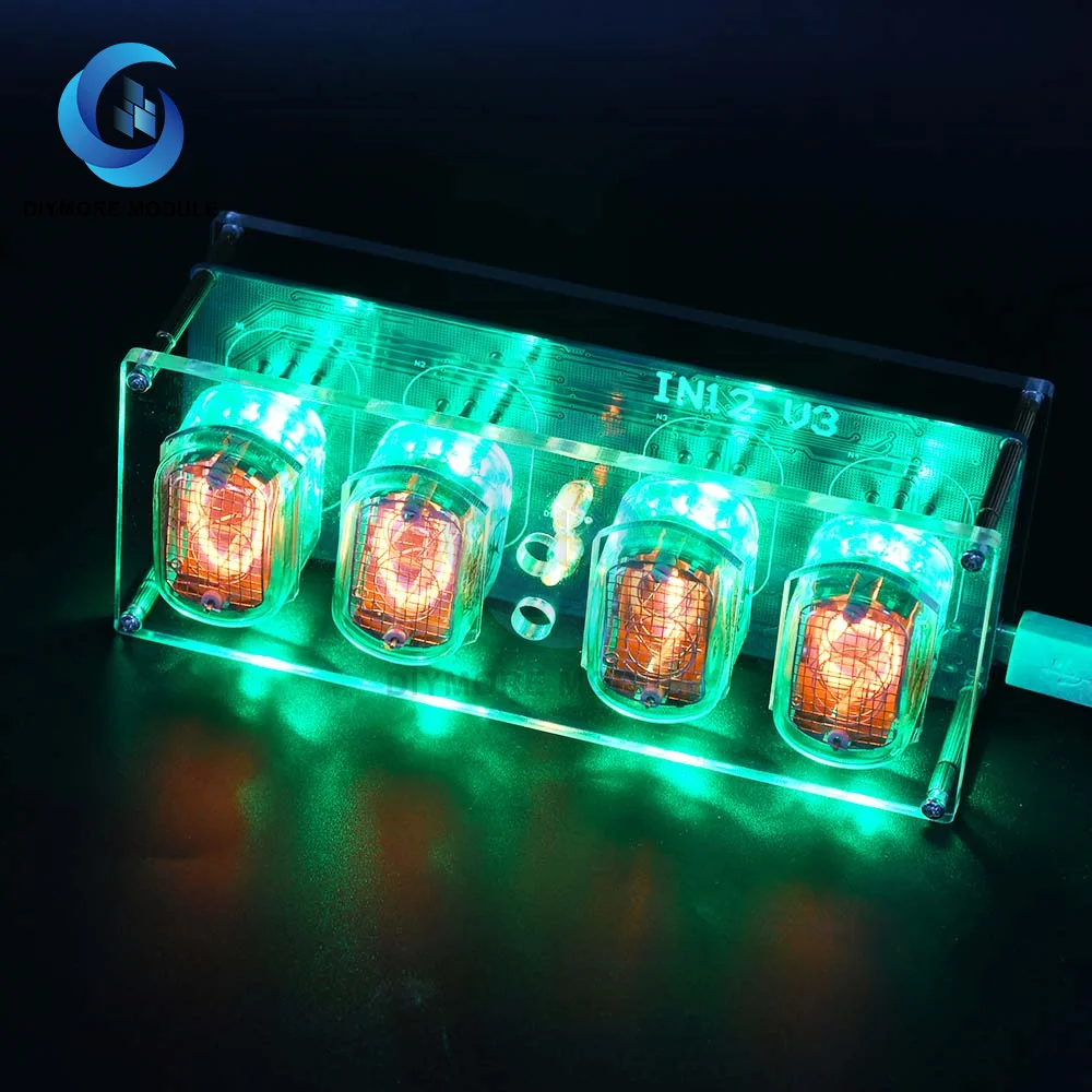 IN12 IN-12 PCBA Nixie Tube Digital LED Clock Electronic DIY Kit Retro Gift Glow Clock Gift Without Tube