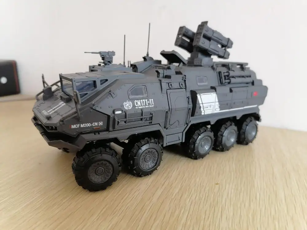 1:50 Military transport vehicle Wandering Earth alloy car model transport truck engineering crane alloy car model collection toy