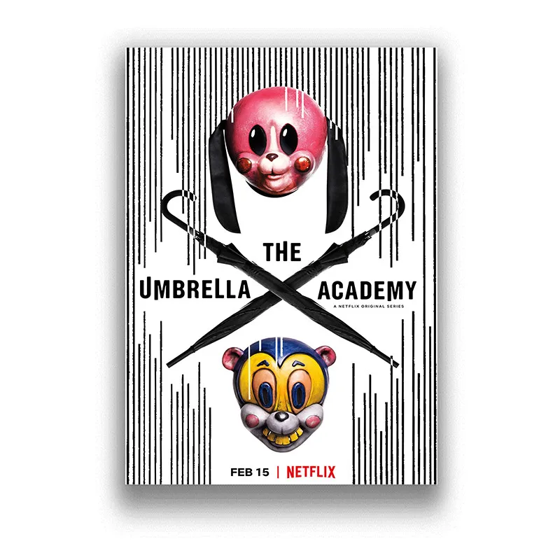 TV Comedy The Umbrella Academy White Glossy Paper Posters Art Painting Home Room Bar Decor Wall Stickers