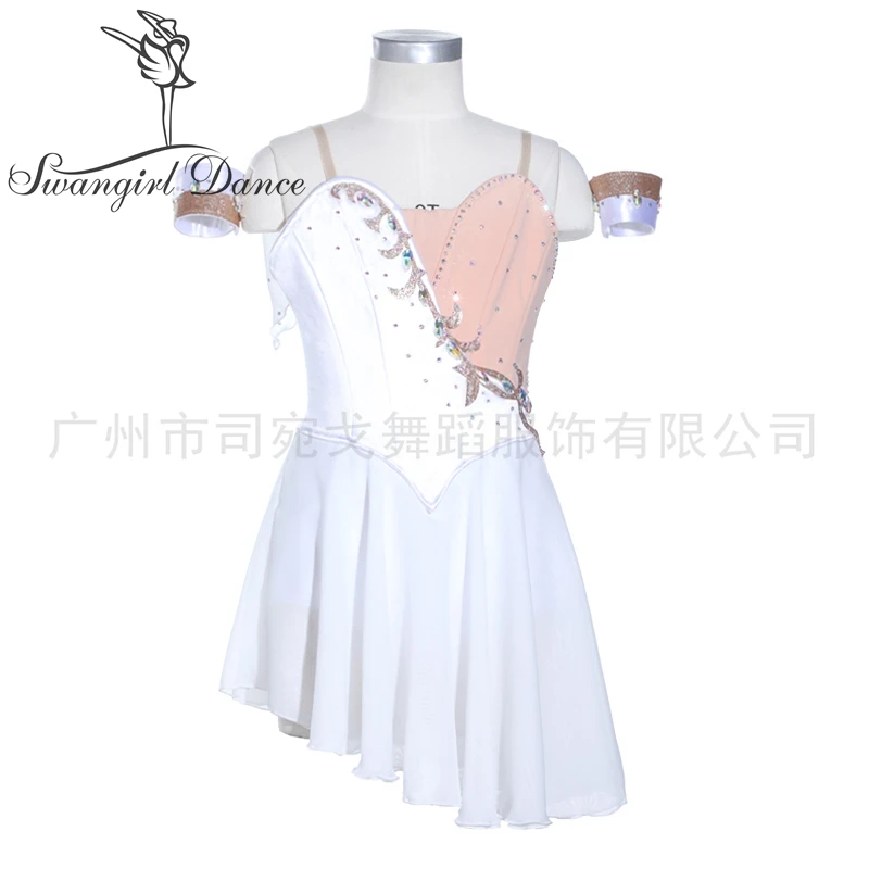 Red Cupid Variation Professional Ballet Costume Tutu Dress Diana And Acteon Chiffon Ballet Stage Costume BT4044A